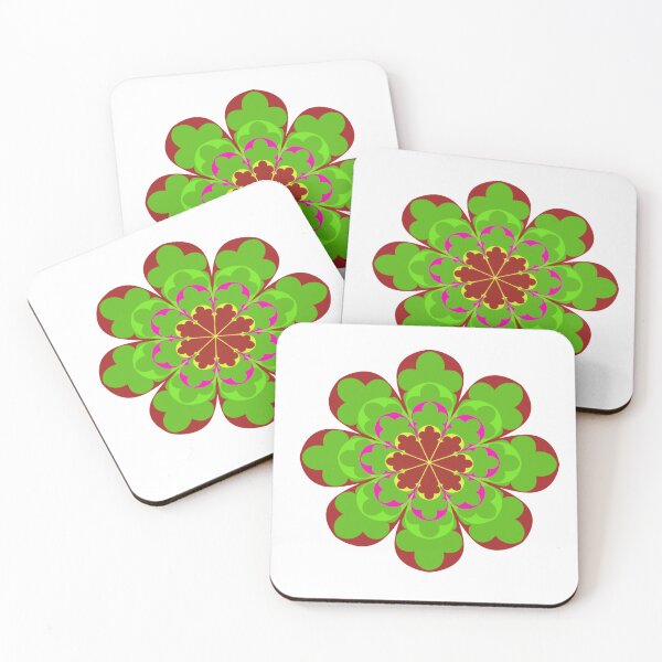 Item preview, The flower is green-red, patterned designed and sold by ZorianArt.