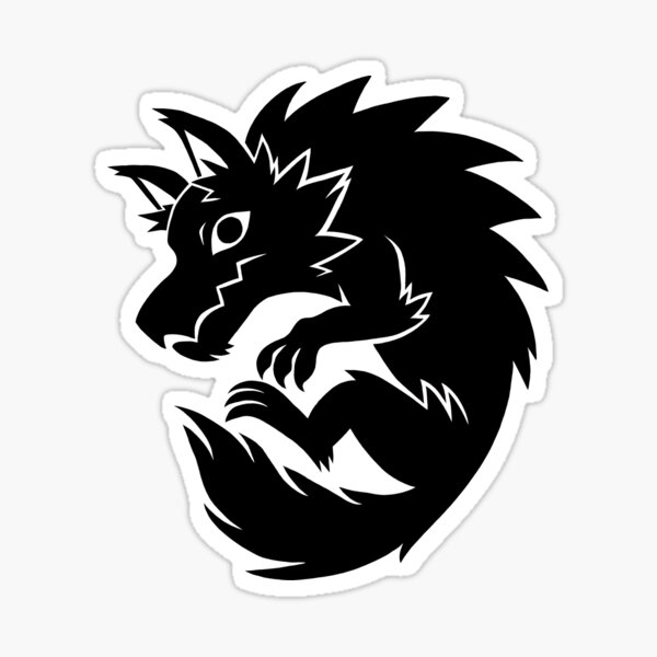 Item preview, Lycan Sticker (black ver.) designed and sold by lucaeyre.