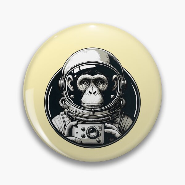 Item preview, Vintage Astronaut Monkey In Space for Astronaut Monkey Lover -  designed and sold by PurpleLoveStore.