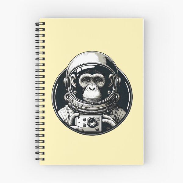 Item preview, Vintage Astronaut Monkey In Space for Astronaut Monkey Lover -  designed and sold by PurpleLoveStore.