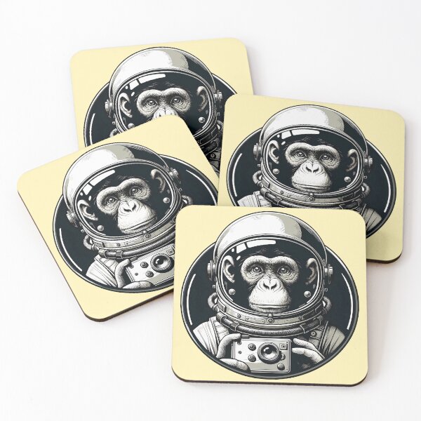 Item preview, Vintage Astronaut Monkey In Space for Astronaut Monkey Lover -  designed and sold by PurpleLoveStore.