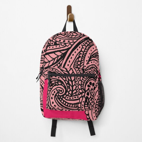 Item preview, Pink shades paisley floral pattern print designed and sold by SpinklyCreations.