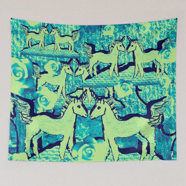 Item preview, Unicorns and roses designed and sold by LynseysArtShop.