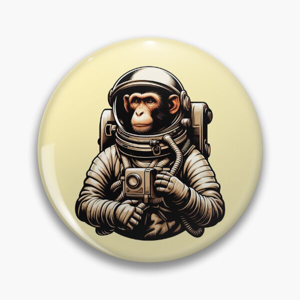 Item preview, Vintage Astronaut Monkey In Space for Astronaut Monkey Lover -  designed and sold by PurpleLoveStore.