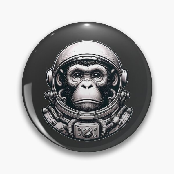 Item preview, Vintage Astronaut Monkey In Space for Astronaut Monkey Lover -  designed and sold by PurpleLoveStore.