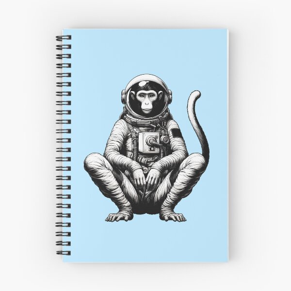 Item preview, Vintage Astronaut Monkey In Space for Astronaut Monkey Lover -  designed and sold by PurpleLoveStore.
