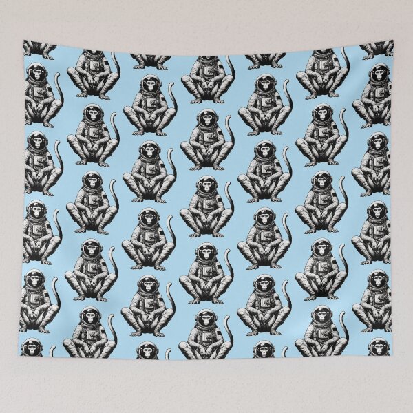 Item preview, Vintage Astronaut Monkey In Space for Astronaut Monkey Lover -  designed and sold by PurpleLoveStore.