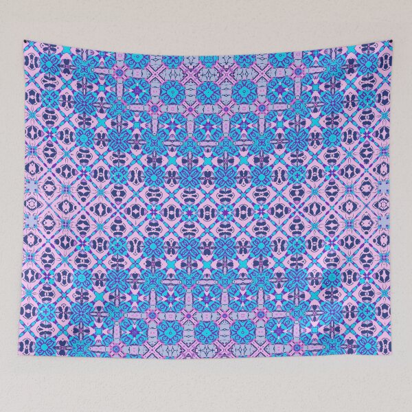 Item preview,  Rosa - blau - lila abstraktes Metamorphosemuster 6 designed and sold by AneissPiaf.