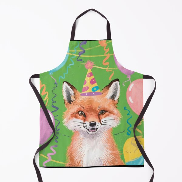 Item preview, Birthday Celebration. Birthday Fox. Adorable fox, birthday balloons, watercolor fox, fox drawing, floral fox designed and sold by FoxVibes.