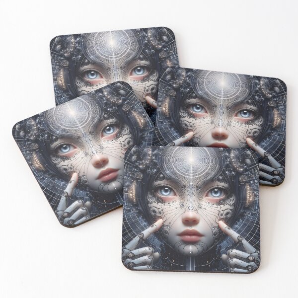 Item preview, Cyborg girl designed and sold by Vibranta Studio.