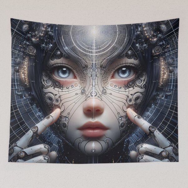 Item preview, Cyborg girl designed and sold by Vibranta Studio.