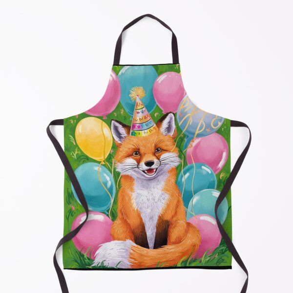 Item preview, Birthday Celebration. Birthday Fox. Adorable fox, birthday balloons, watercolor fox, fox drawing, floral fox designed and sold by FoxVibes.