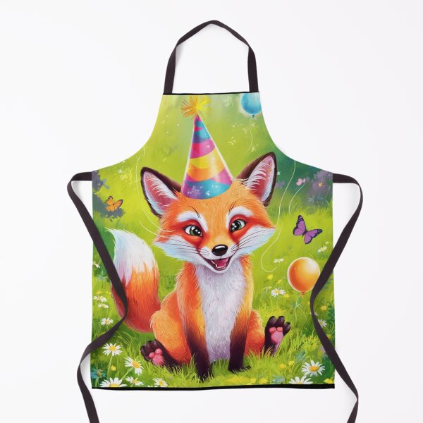 Item preview, Birthday Celebration. Birthday Fox. Adorable fox, birthday balloons, watercolor fox, fox drawing, floral fox designed and sold by FoxVibes.