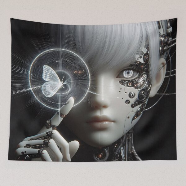 Item preview, Cyborg and butterfly designed and sold by Vibranta Studio.