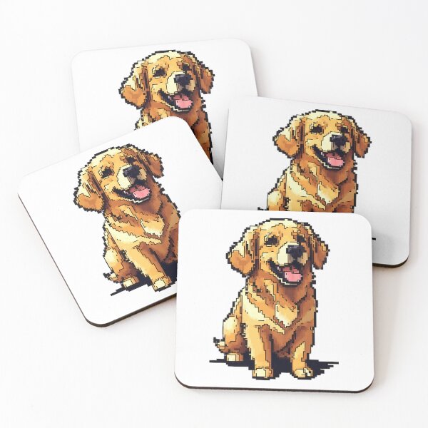 Item preview, Pixel Golden Retriever designed and sold by NaturePixel.