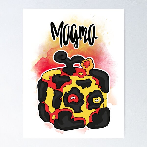 Vista previa del artículo con la obra «Magma - Blox Fruits», diseñado y vendido por vitrar.