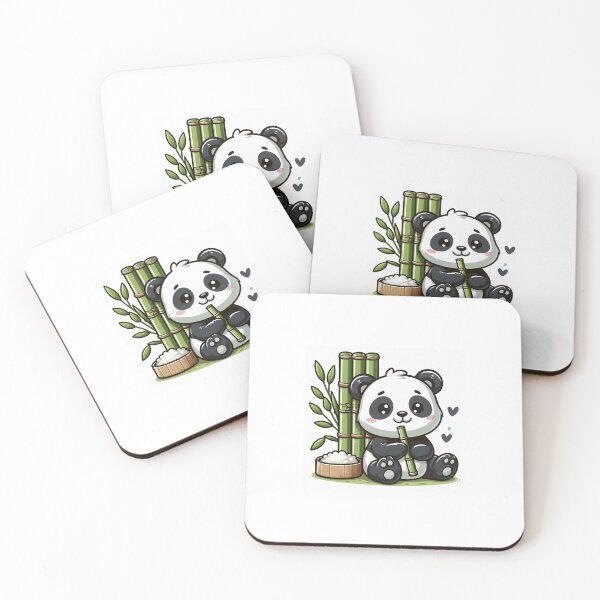 Item preview, Cute Panda Eating Bamboo and Rice designed and sold by Brzdacu.