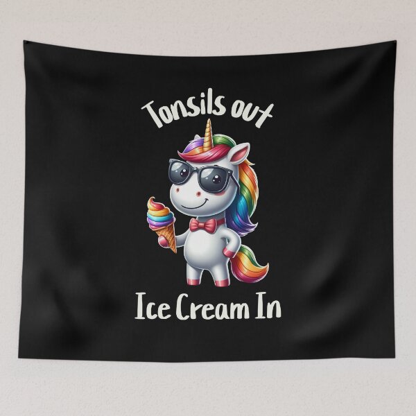 Artikelvorschau, Mandeln raus, Eiscreme im Einhorn-Design entworfen und verkauft von CALIMASHIRTS.