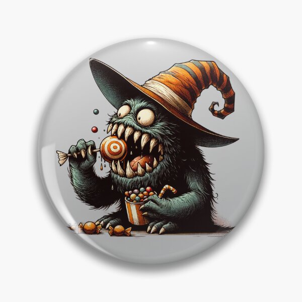 Item preview, Vintage Halloween Candy Monster designed and sold by HolidayBug.