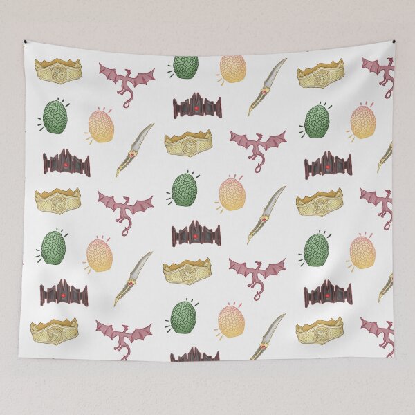 Item preview, hotd pattern and sticker pack - crown and dragons designed and sold by biancallorin.