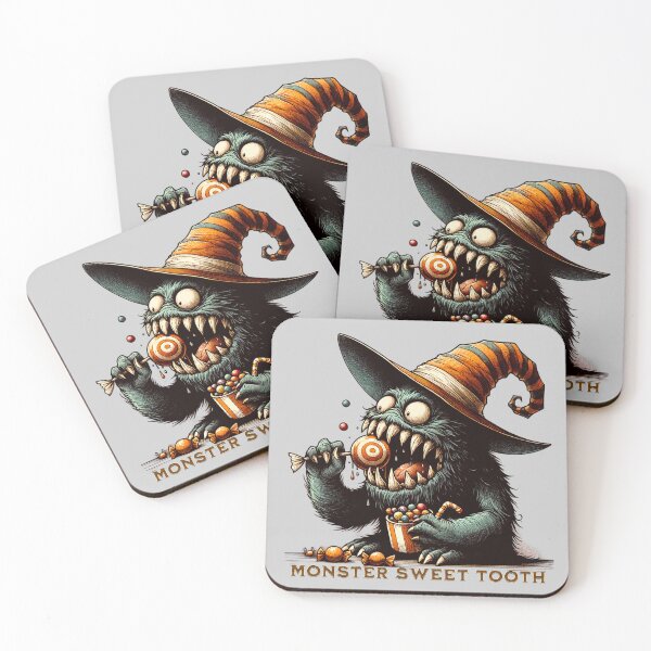 Item preview, Vintage Halloween Candy Monster designed and sold by HolidayBug.