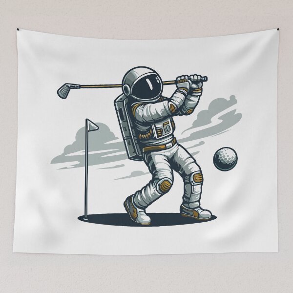 Item preview, Golfing Astronaut designed and sold by Coffee Lifestyle.