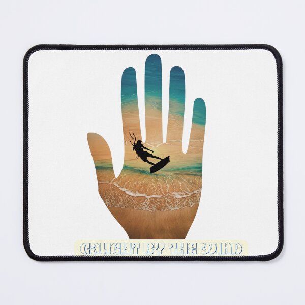 Item preview, Trapped by the Wind: Kitesurfing Beach Hand Art designed and sold by StyleFused.
