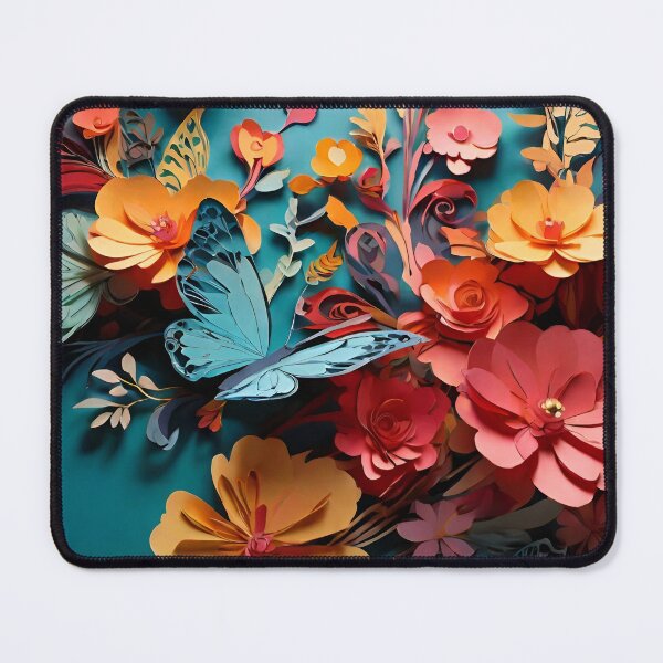 Item preview, Paper cut Colorful Butterflies digital art designed and sold by PaintedPixels01.