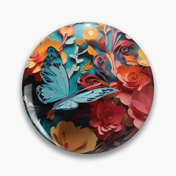 Item preview, Paper cut Colorful Butterflies digital art designed and sold by PaintedPixels01.