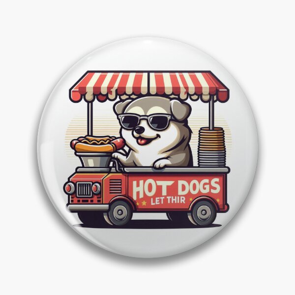 Item preview, Cute Dog Selling Hot Dogs designed and sold by Brzdacu.
