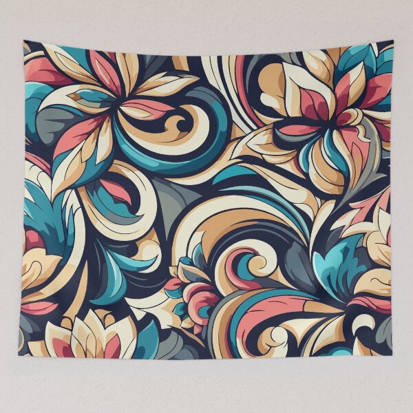 Item preview, Abstract Flower Pattern designed and sold by Coffee Lifestyle.