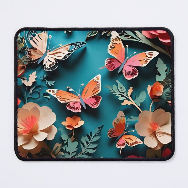 Item preview, Paper cut Colorful Butterflies digital art designed and sold by PaintedPixels01.