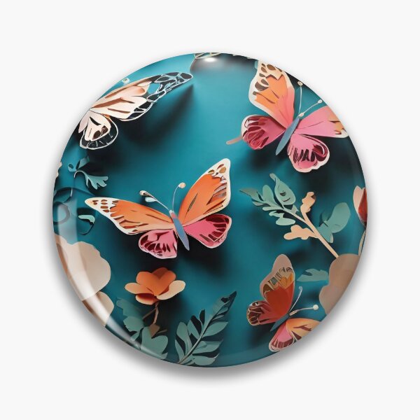 Item preview, Paper cut Colorful Butterflies digital art designed and sold by PaintedPixels01.