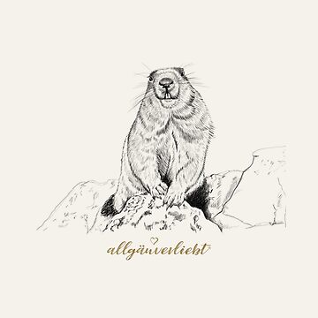 Vorschaubild zum Design allgäuverliebt - Murmeltier / Schwarz von allgaeuverliebt