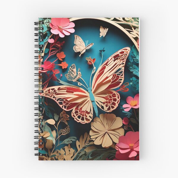 Item preview, Paper cut Colorful Butterflies digital art designed and sold by PaintedPixels01.