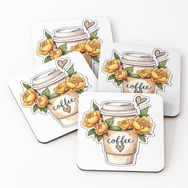Item preview, Coffee cup tattoo  designed and sold by Pattern Vista Studio.