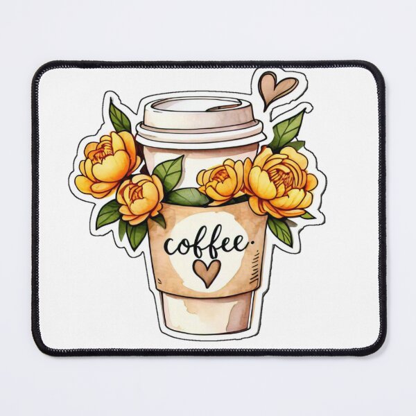 Item preview, Coffee cup tattoo designed and sold by Pattern Vista Studio.