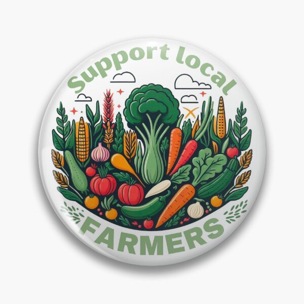 Item preview, Support Local Farmers Eat Local designed and sold by MerchMagia.