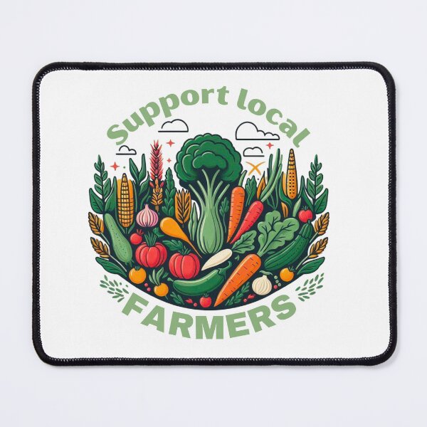Item preview, Support Local Farmers Eat Local designed and sold by MerchMagia.