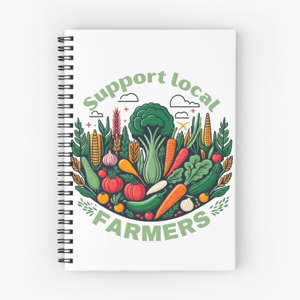 Item preview, Support Local Farmers Eat Local designed and sold by MerchMagia.