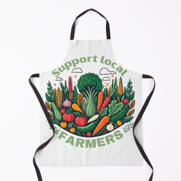 Aperçu de l'œuvre Soutenir les agriculteurs locaux à manger local créée et vendue par MerchMagia.