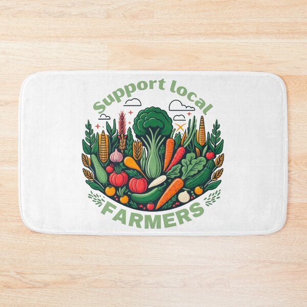 Item preview, Apoye a los agricultores locales para que coman localmente designed and sold by MerchMagia.