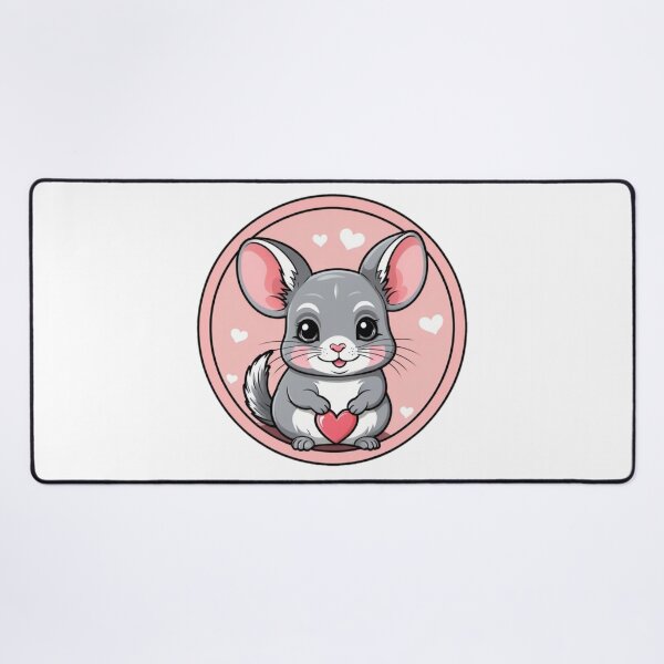 Item preview, Cute Happy Chinchilla full of Love designed and sold by RedStacks.