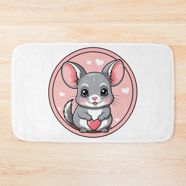 Item preview, Cute Happy Chinchilla full of Love designed and sold by RedStacks.