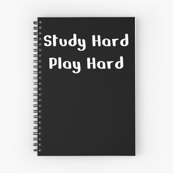 Item preview, study hard play hard designed and sold by EuropeanPrints.