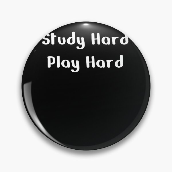 Item preview, study hard play hard designed and sold by EuropeanPrints.