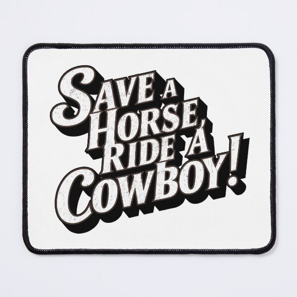 Item preview, Save a horse ride a cowboy vintage designs designed and sold by Redjakkal.