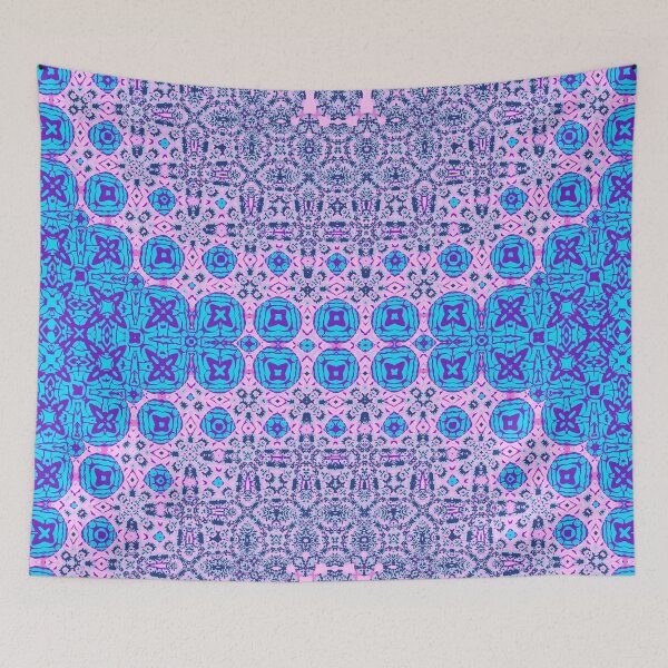 Item preview, Rosa - blau - lila abstraktes Metamorphosemuster 10 designed and sold by AneissPiaf.