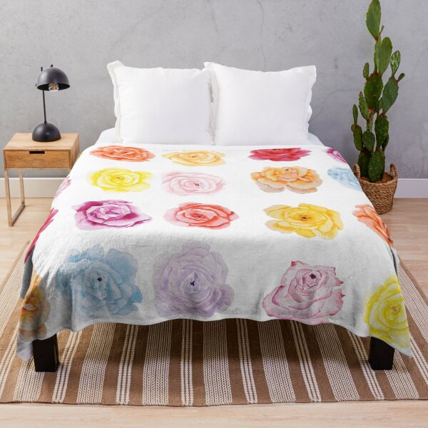 Item preview, original hand painted colourful rose collections watercolour  designed and sold by ColorandColor.
