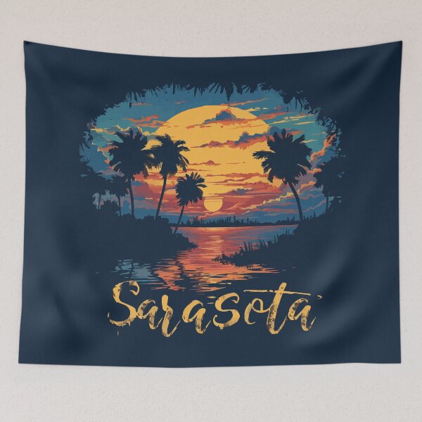 Item preview, Sarasota (with Yellow Lettering) designed and sold by VelvetRoom.